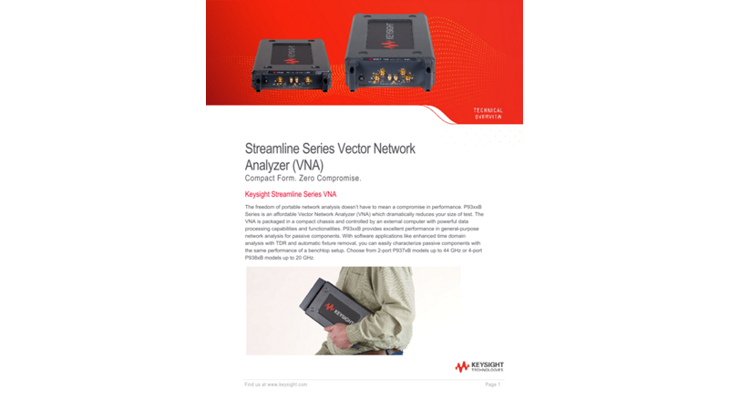 Streamline Series Vector Network Analyzer (VNA)